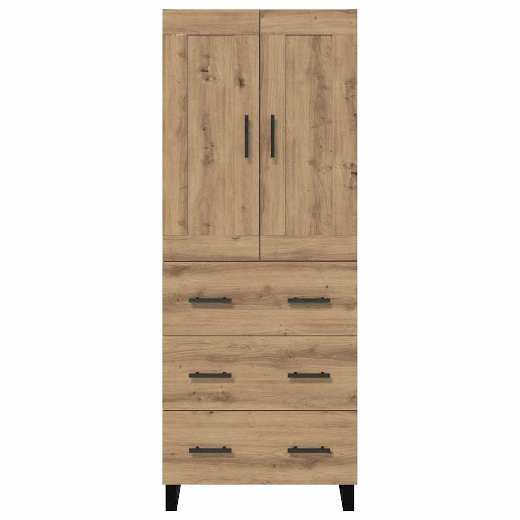 Highboard 2 kom. Umjetnički hrast 69,5 x 34 x 180 cm
