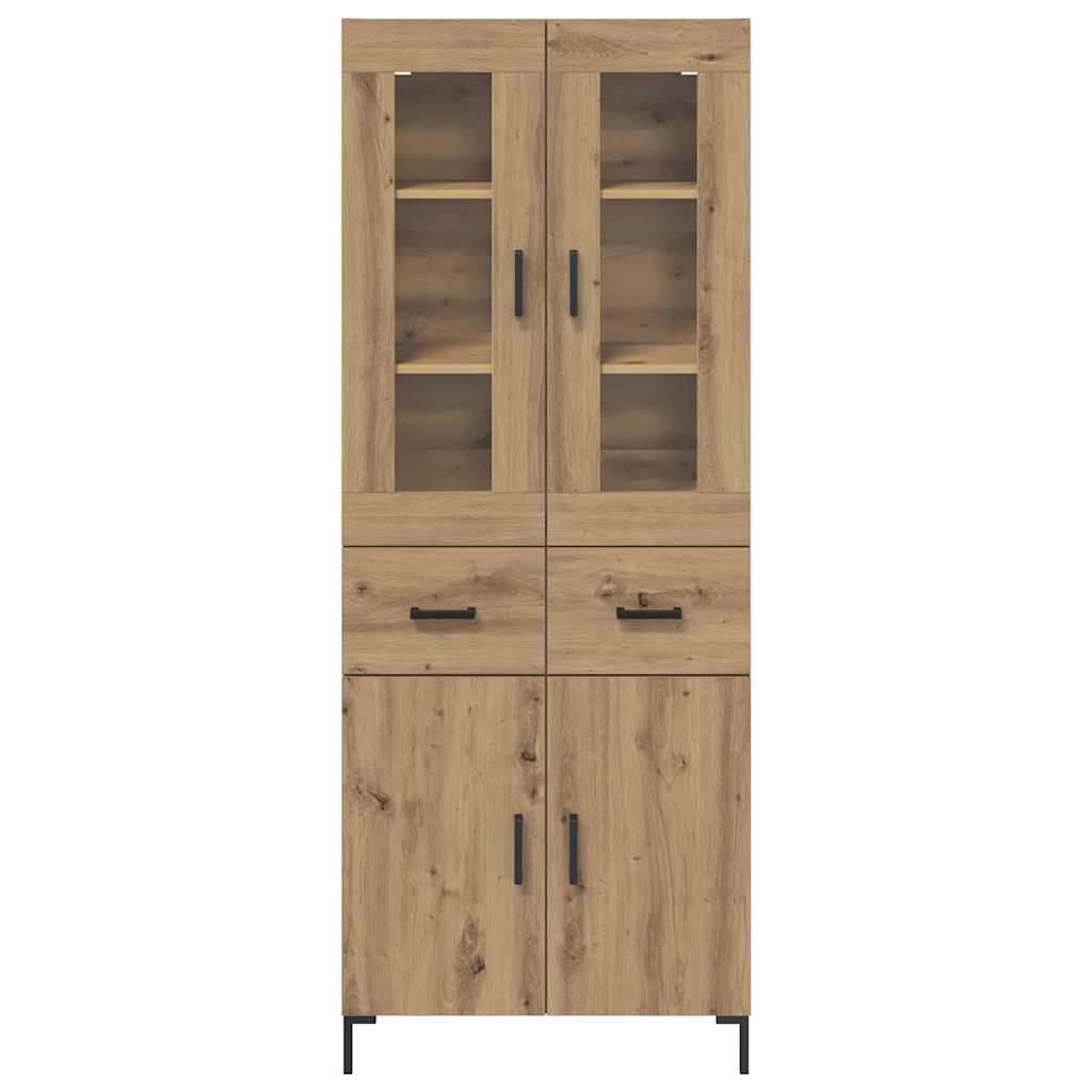 Highboard s ladicama 2 pcs Umjetnički hrast Konstruirano drvo