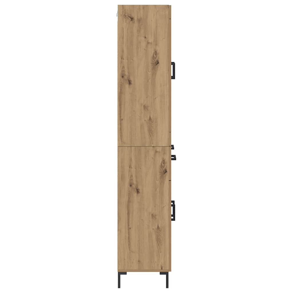 Highboard s ladicama 2 pcs Umjetnički hrast Konstruirano drvo