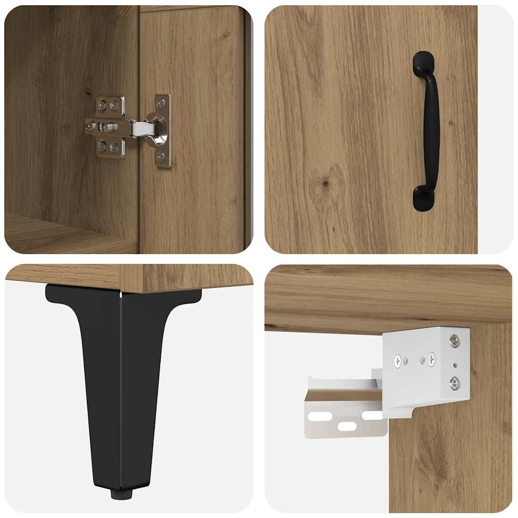 Highboard Umjetnički hrast 69,5 x 34 x 180 cm Konstruirano drvo
