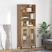 Highboard Umjetnički hrast 69,5 x 34 x 180 cm Konstruirano drvo