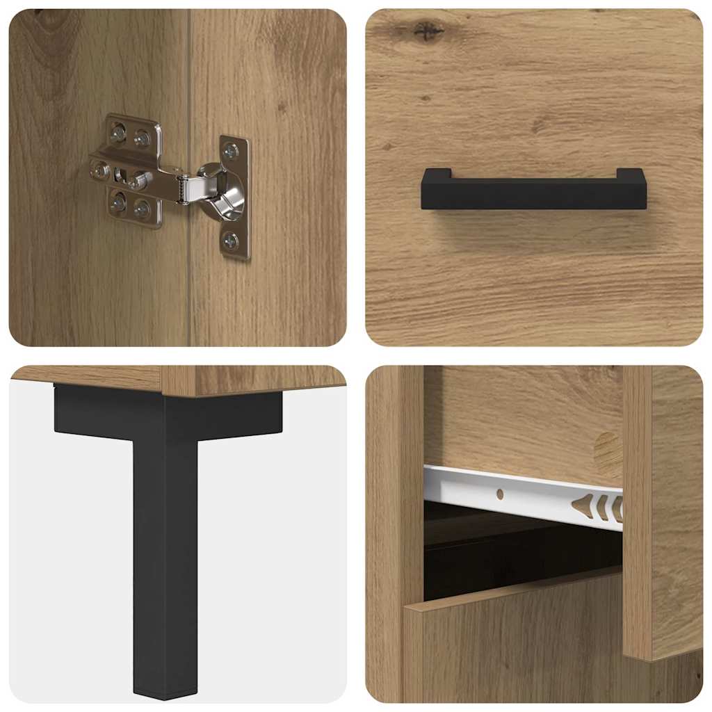 Highboard Umjetnički hrast 69,5 x 34 x 180 cm Konstruirano drvo