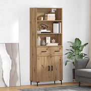 Highboard Umjetnički hrast 69,5 x 34 x 180 cm Konstruirano drvo