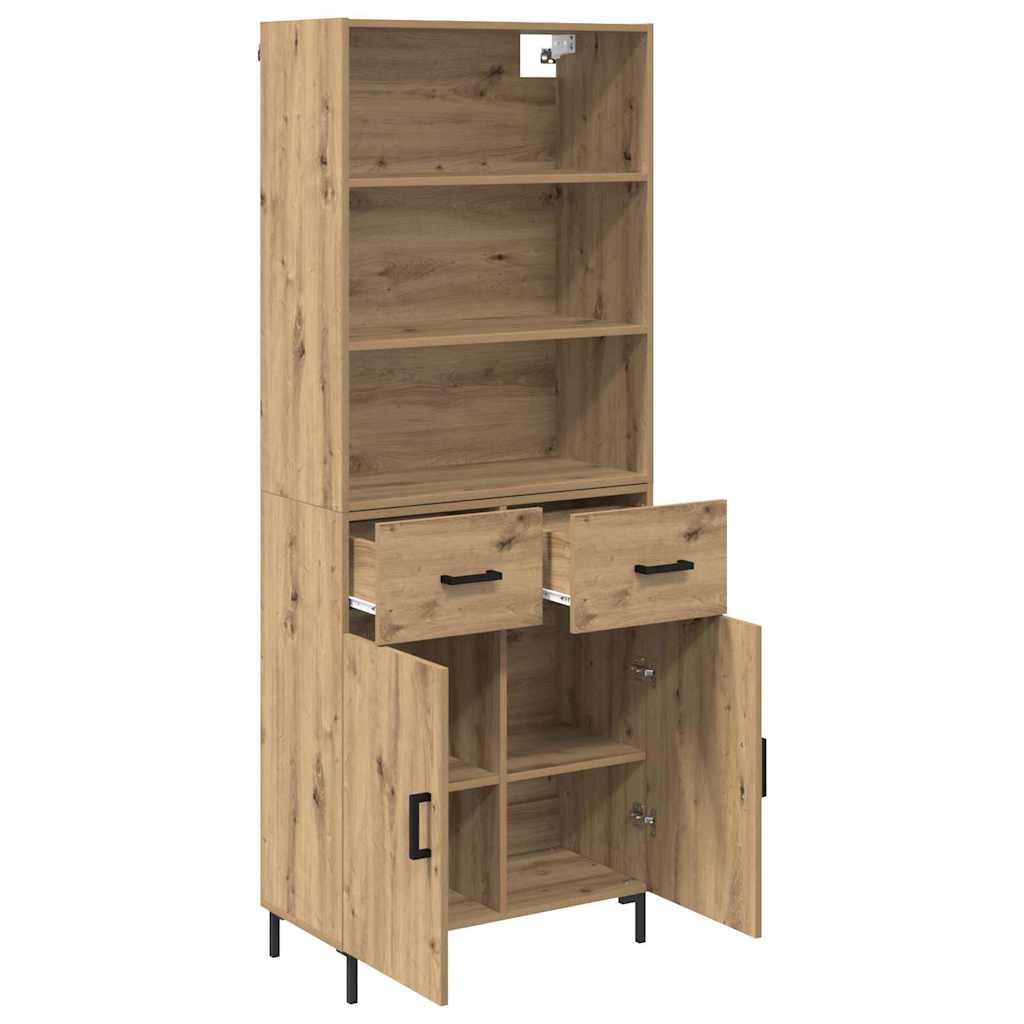 Highboard Umjetnički hrast 69,5 x 34 x 180 cm Konstruirano drvo