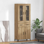 Highboard Umjetnički hrast 69,5 x 34 x 180 cm Konstruirano drvo