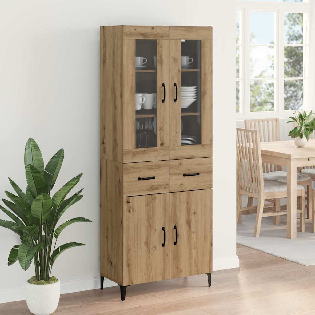 Highboard Umjetnički hrast 69,5 x 34 x 180 cm Konstruirano drvo