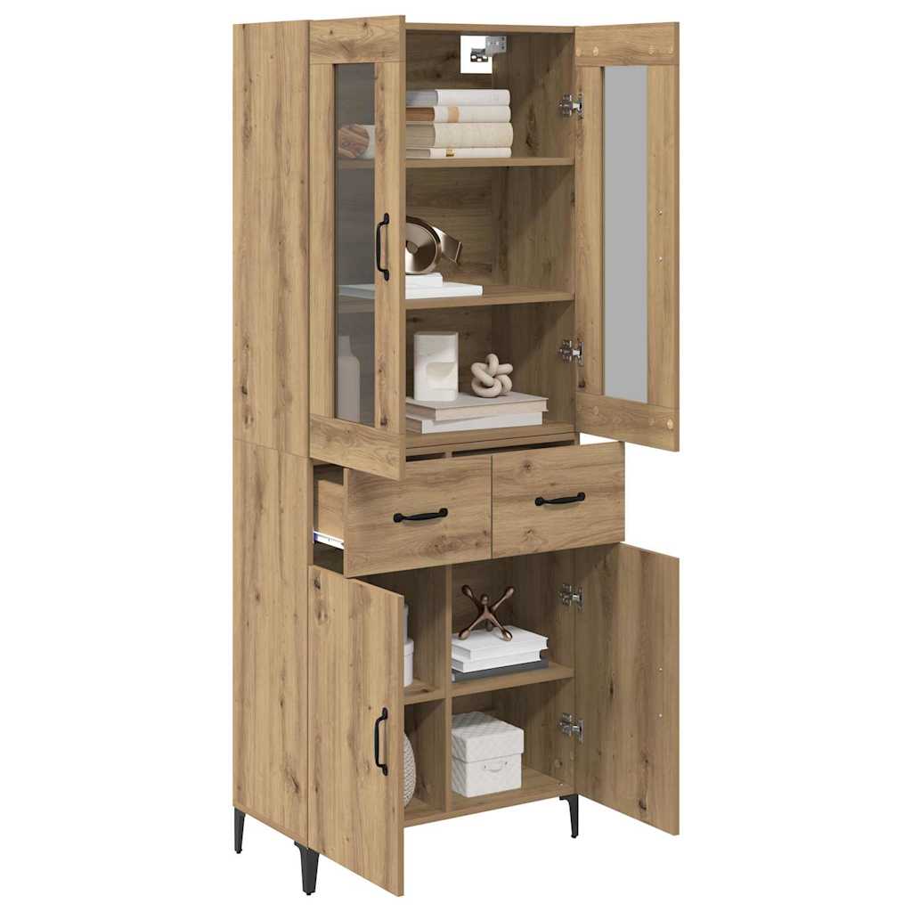 Highboard Umjetnički hrast 69,5 x 34 x 180 cm Konstruirano drvo