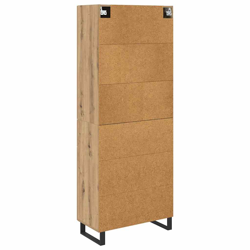 Highboard 2 kom. Umjetnički hrast 69,5 x 34 x 180 cm