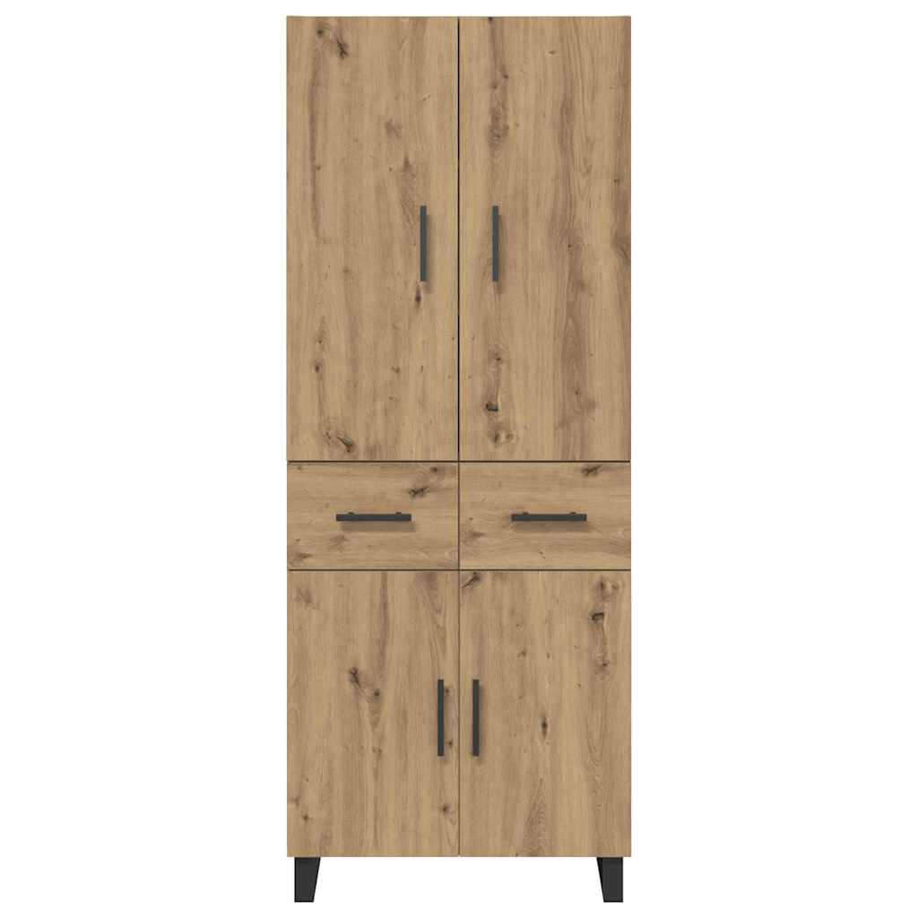 Highboard 2 kom. Umjetnički hrast 69,5 x 34 x 180 cm