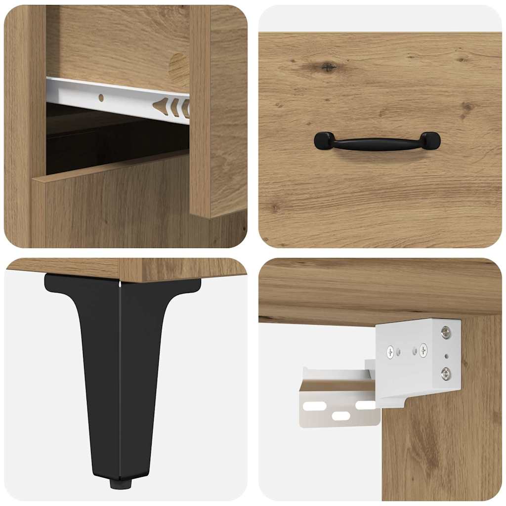Highboard Umjetnički hrast 69,5 x 34 x 180 cm Konstruirano drvo