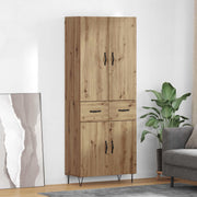 Highboard 2 kom. Umjetnički hrast 69,5 x 34 x 180 cm