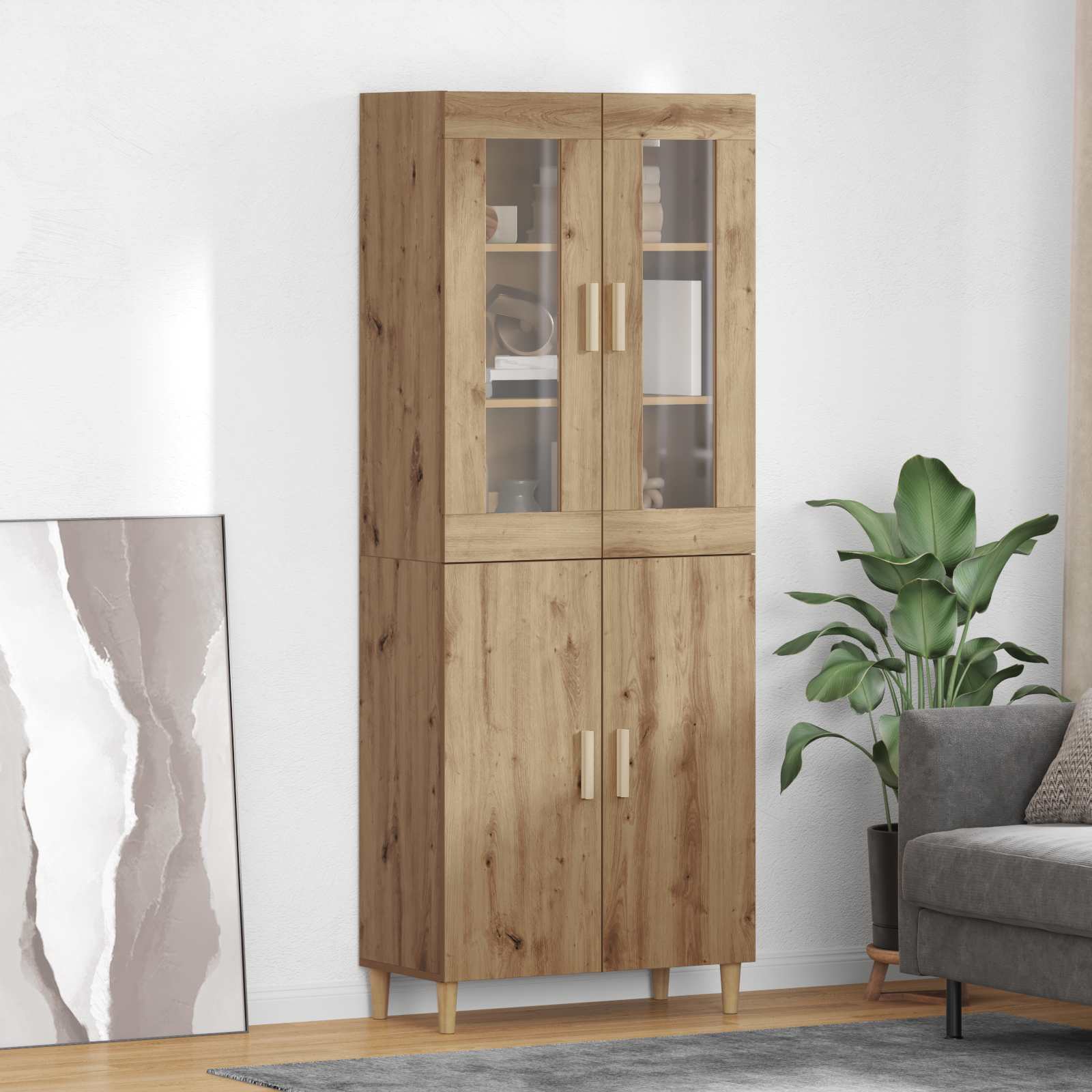 Highboard Umjetnički hrast 69,5 x 34 x 180 cm