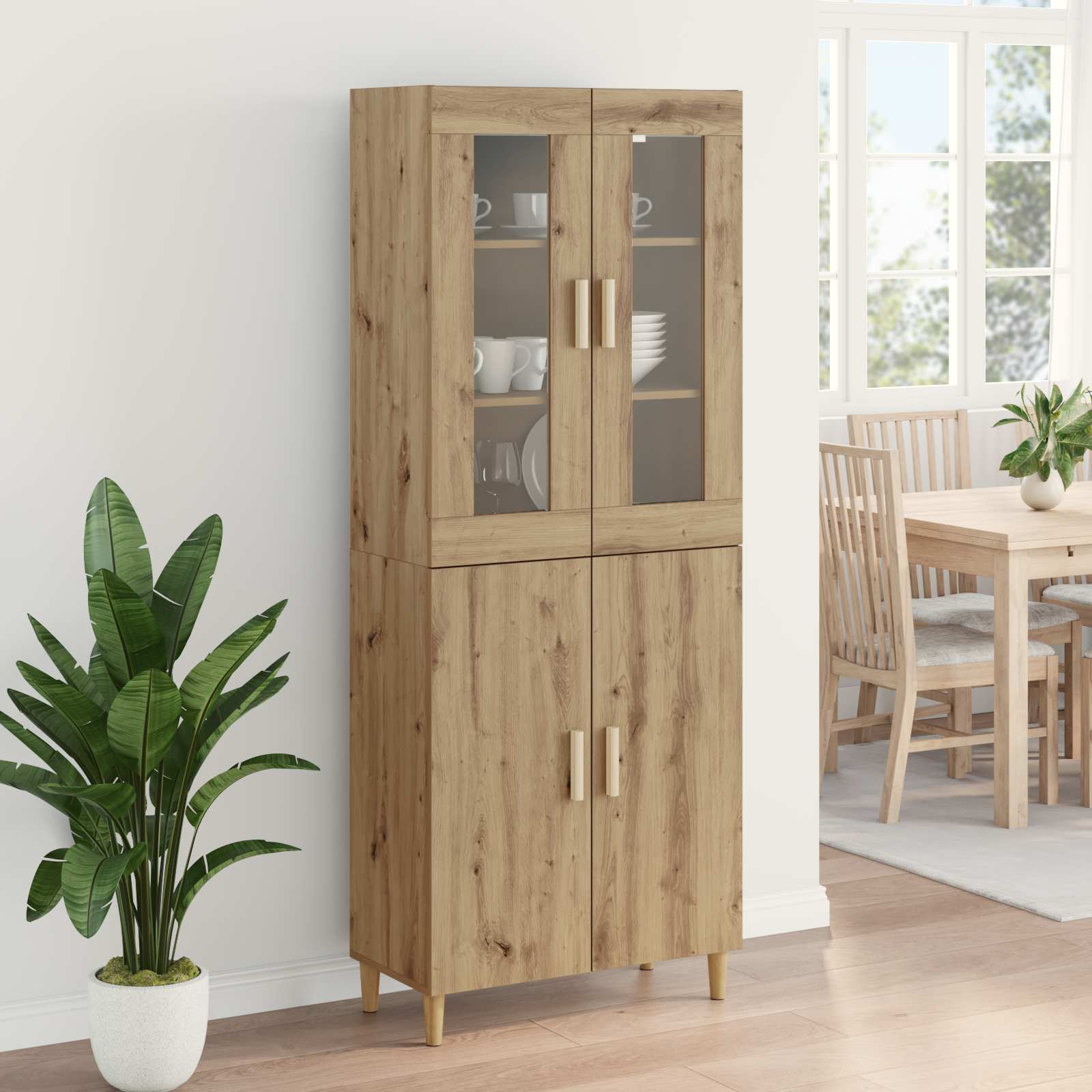 Highboard Umjetnički hrast 69,5 x 34 x 180 cm