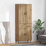 Highboard 2 kom. Umjetnički hrast 69,5 x 34 x 180 cm