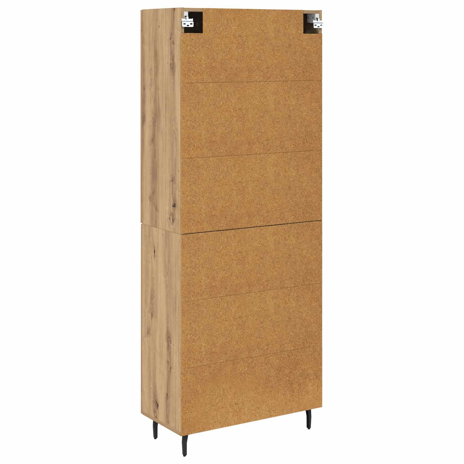 Highboard s ladicama 2 pcs Umjetnički hrast Konstruirano drvo