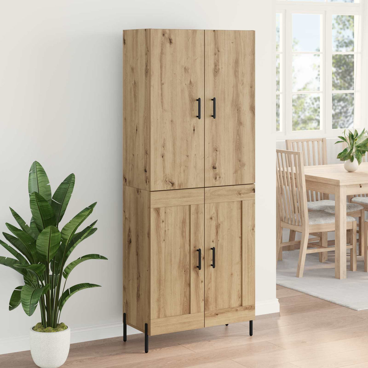 Highboard Umjetnički hrast 69,5 x 34 x 180 cm Konstruirano drvo
