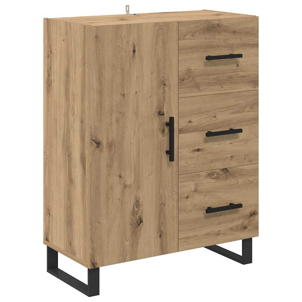 Highboard s ladicama 2 pcs Umjetnički hrast Konstruirano drvo