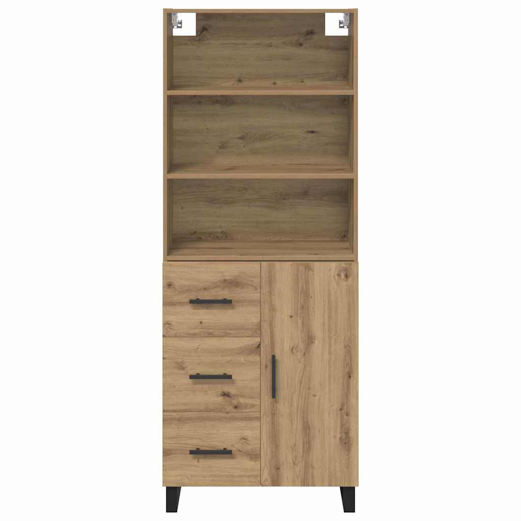 Highboard s ladicama 2 pcs Umjetnički hrast Konstruirano drvo