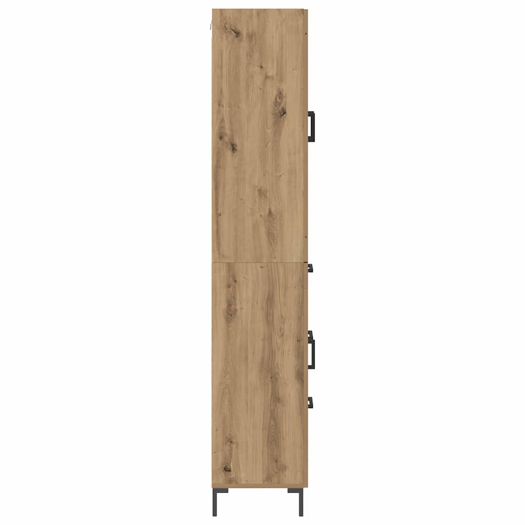 Highboard s ladicama 2 pcs Umjetnički hrast Konstruirano drvo