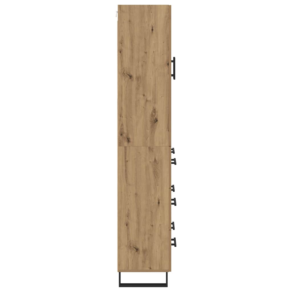 Highboard s ladicama 2 pcs Umjetnički hrast Konstruirano drvo