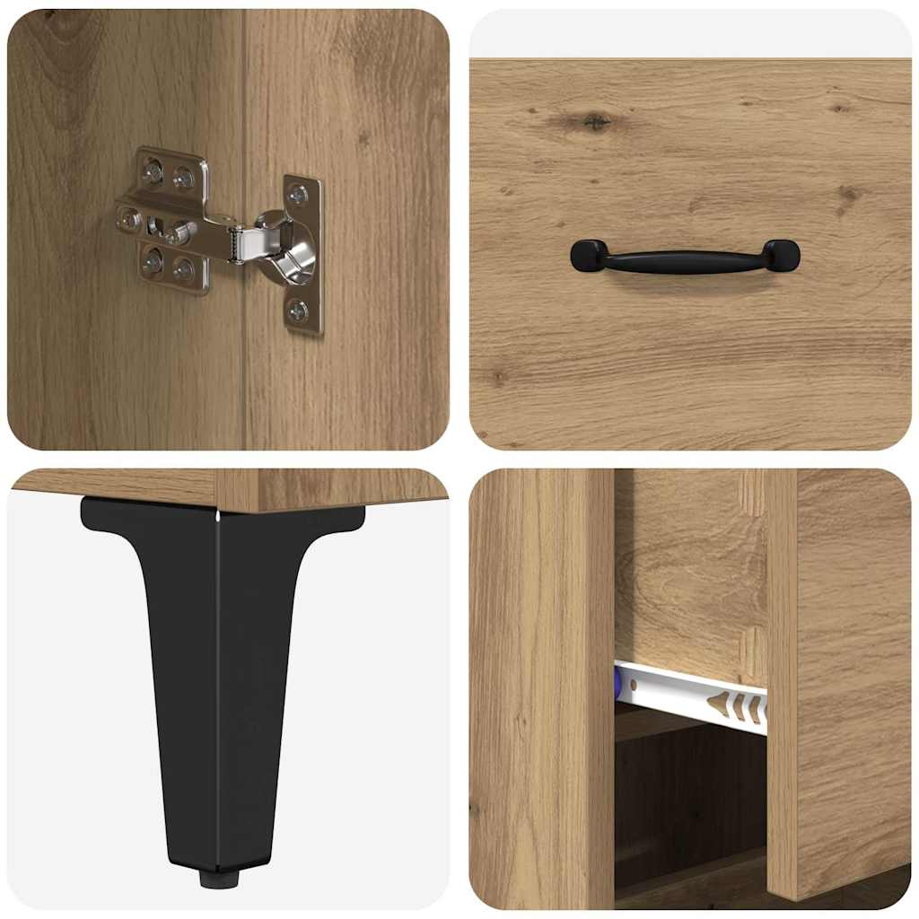 Highboard Umjetnički hrast 69,5 x 34 x 180 cm Konstruirano drvo