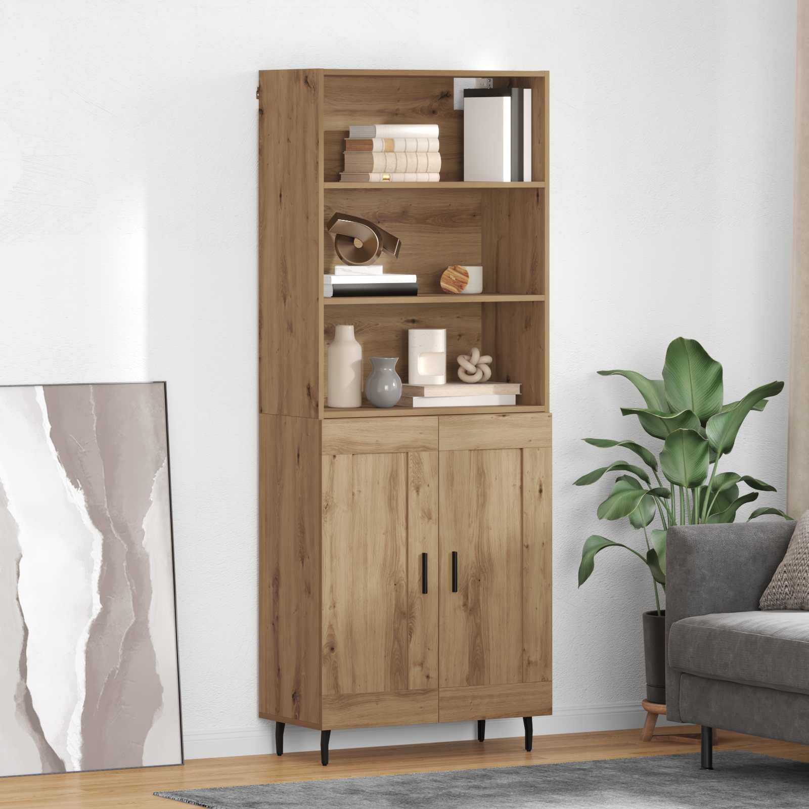 Highboard Umjetnički hrast 69,5 x 34 x 180 cm
