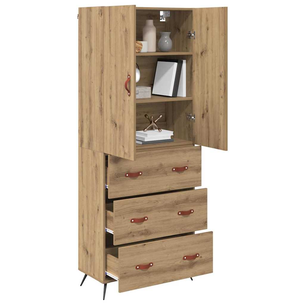 Highboard Umjetnički hrast 69,5 x 34 x 180 cm Konstruirano drvo