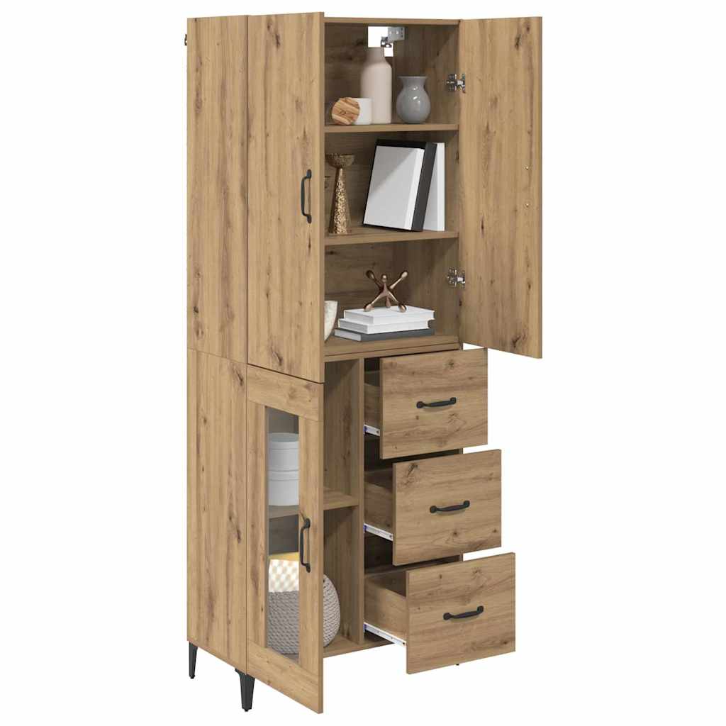Highboard Umjetnički hrast 69,5 x 34 x 180 cm Konstruirano drvo