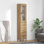 Highboard Umjetnički hrast 34,5 x 34 x 180 cm Konstruirano drvo