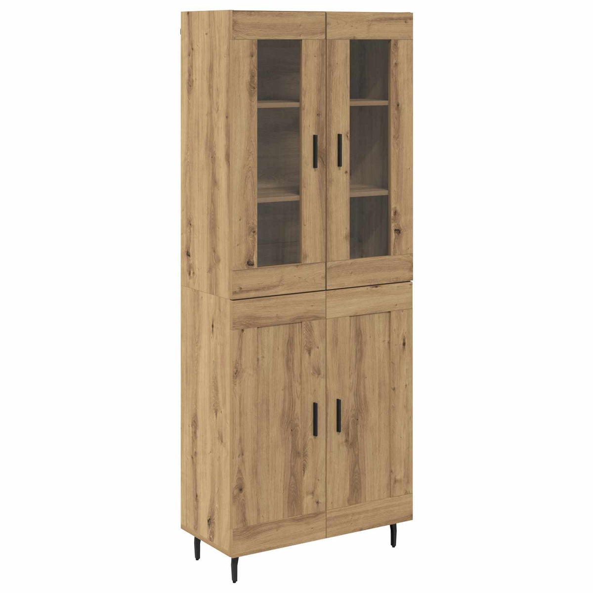 Highboard 2 pcs Umjetnički hrast Konstruirano drvo