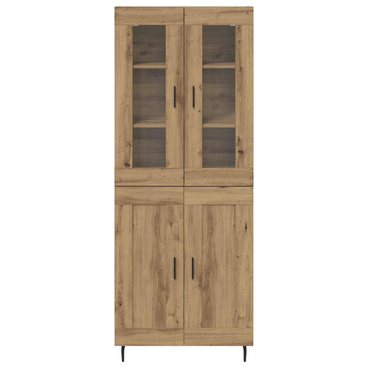 Highboard 2 pcs Umjetnički hrast Konstruirano drvo