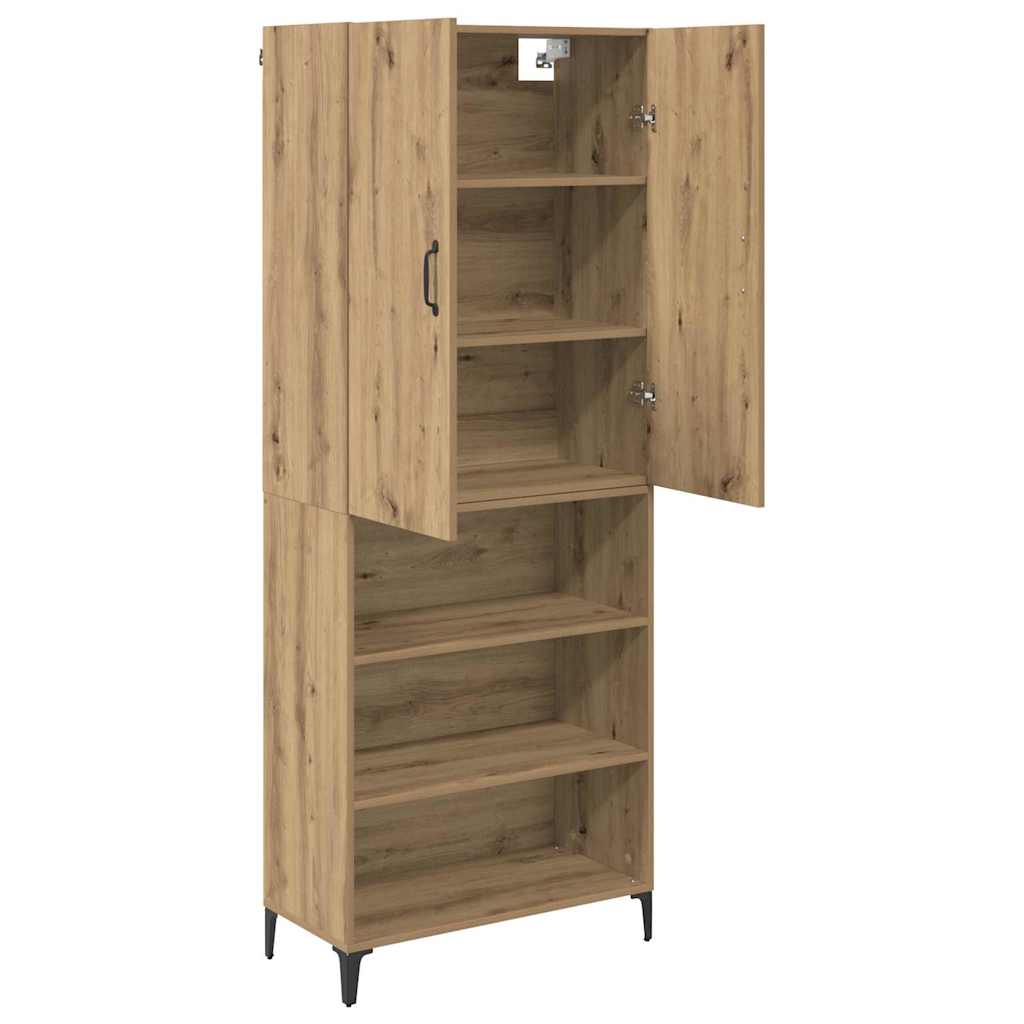 Highboard Umjetnički hrast 69,5 x 34 x 180 cm Konstruirano drvo
