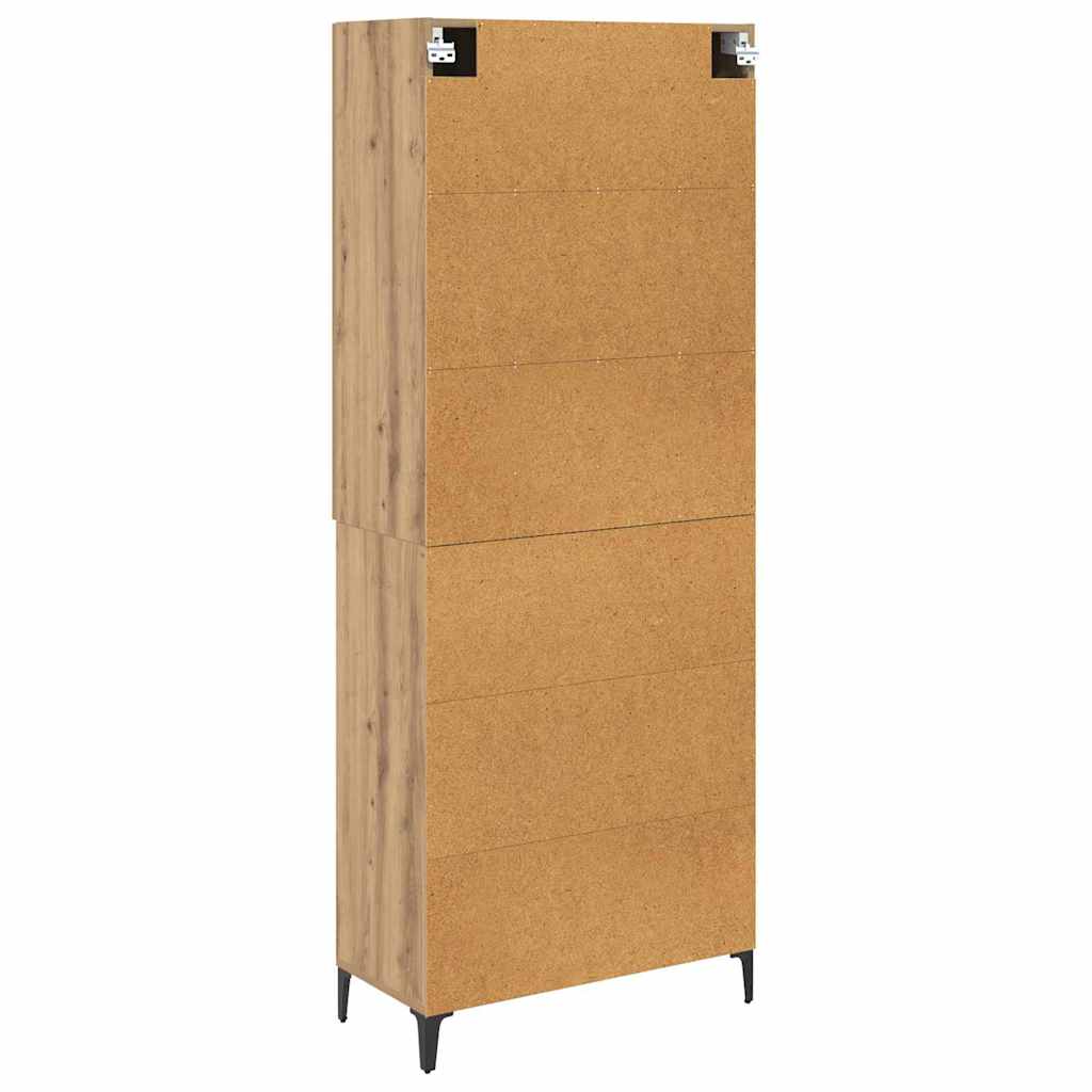 Highboard Umjetnički hrast 69,5 x 34 x 180 cm Konstruirano drvo