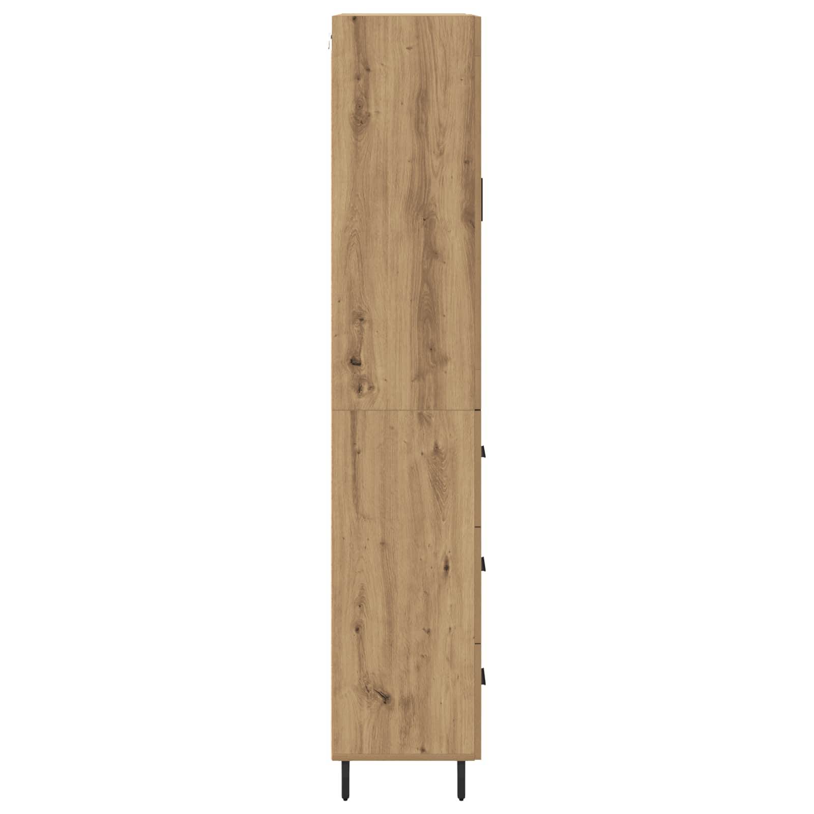 Highboard s ladicama 2 pcs Umjetnički hrast Konstruirano drvo