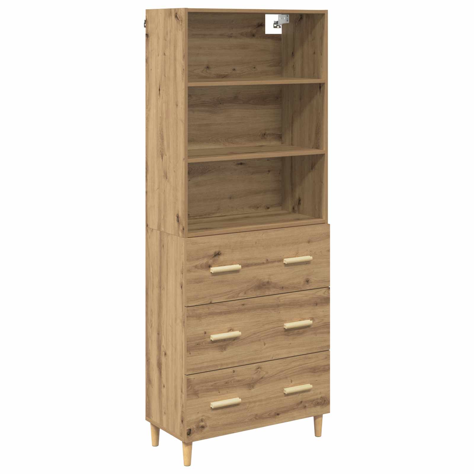 Highboard s ladicama Umjetnički hrast 69,5 x 32,5 x 180 cm