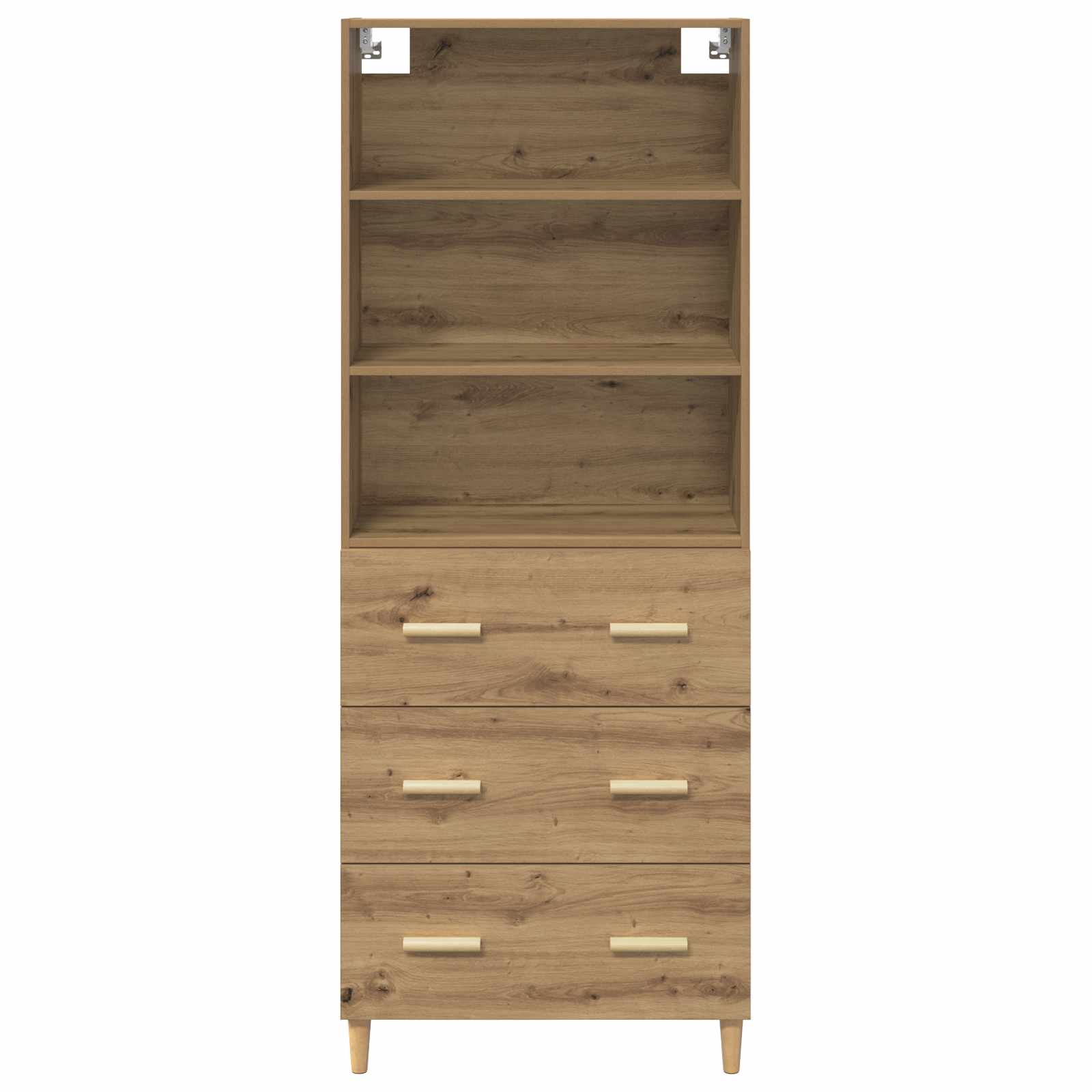 Highboard s ladicama Umjetnički hrast 69,5 x 32,5 x 180 cm