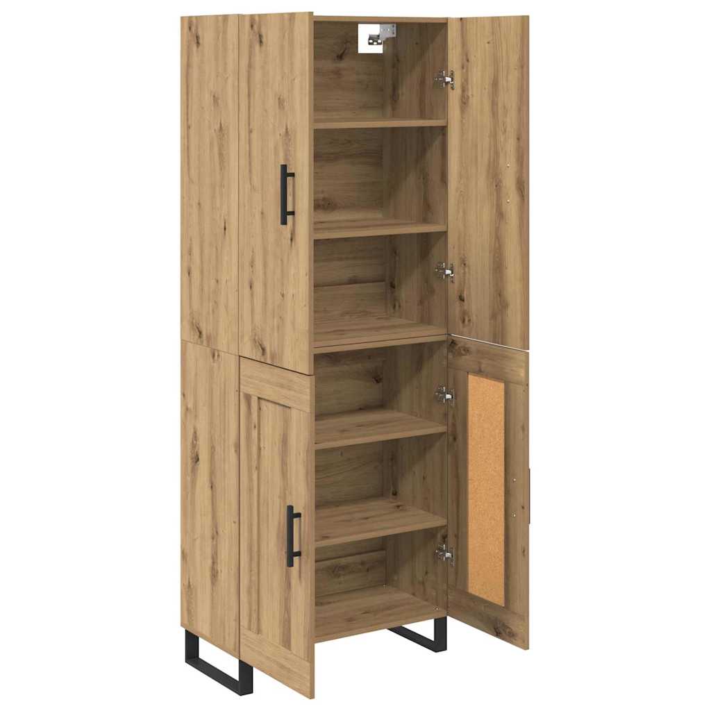 Highboard 2 pcs Umjetnički hrast 69,5 x 34 x 180 cm