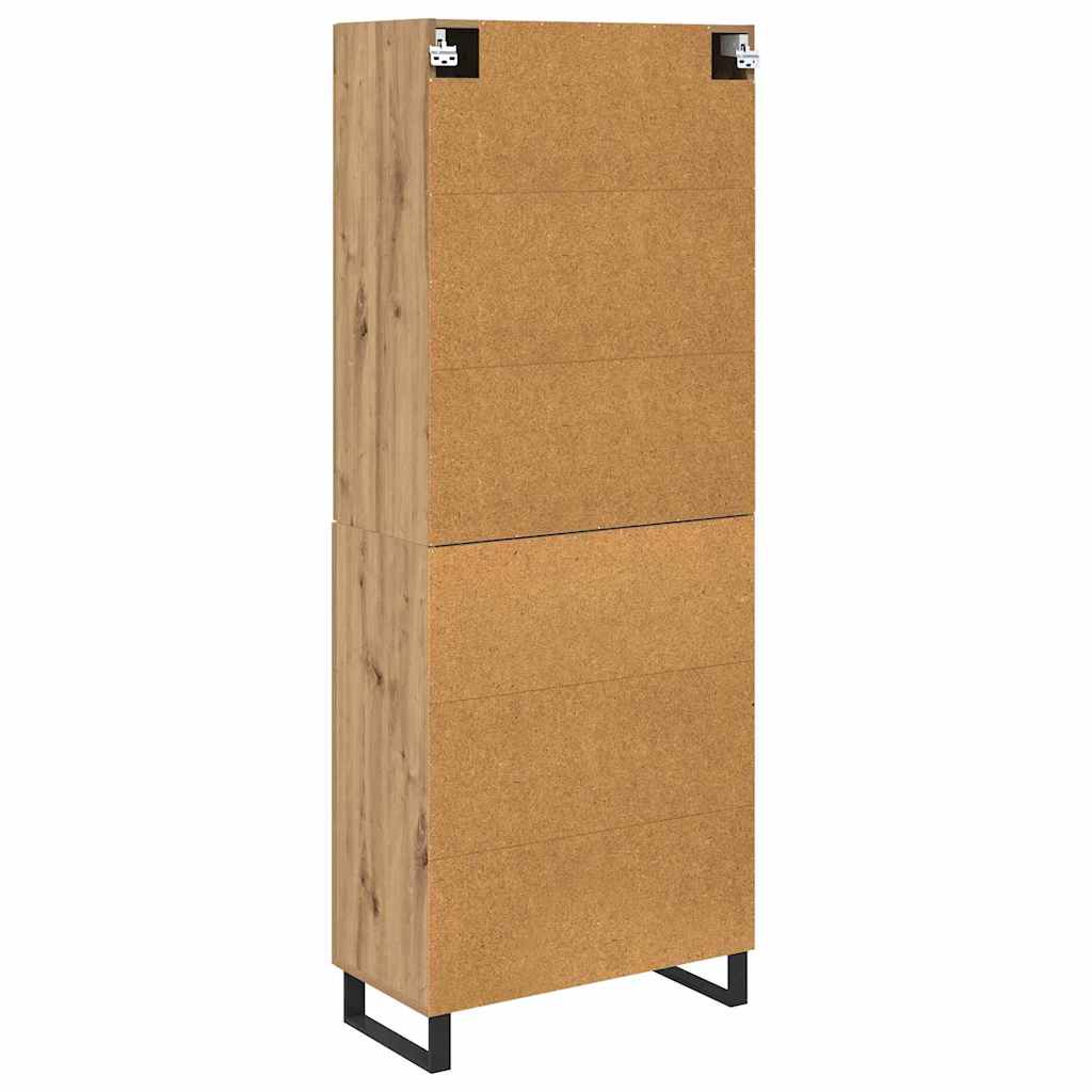 Highboard 2 pcs Umjetnički hrast 69,5 x 34 x 180 cm