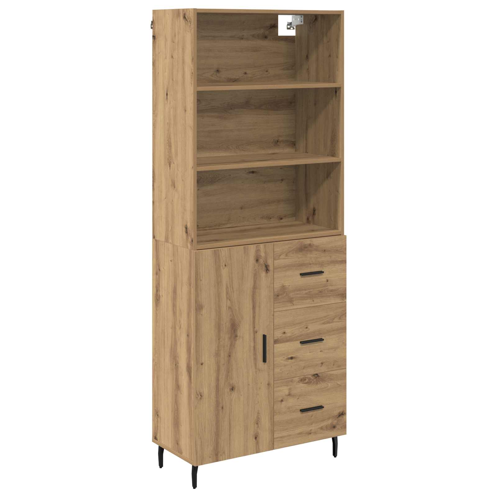Highboard s ladicama Umjetnički hrast 69,5 x 34 x 180 cm
