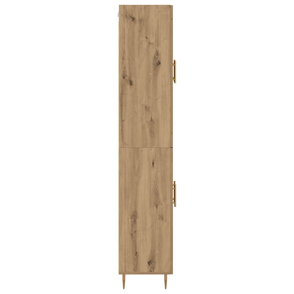 Highboard 2 pcs Umjetnički hrast Konstruirano drvo