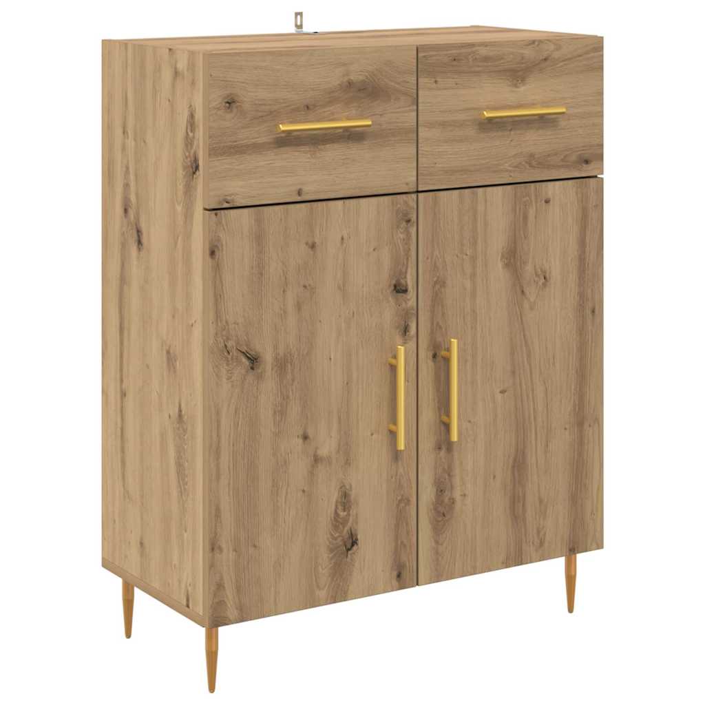 Highboard s ladicama 2 pcs Umjetnički hrast Konstruirano drvo