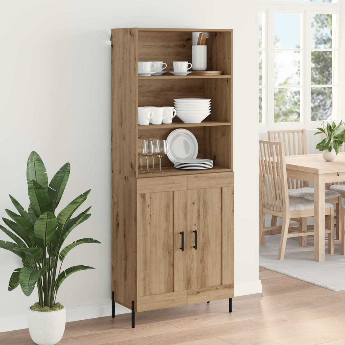 Highboard Umjetnički hrast 69,5 x 32,5 x 180 cm