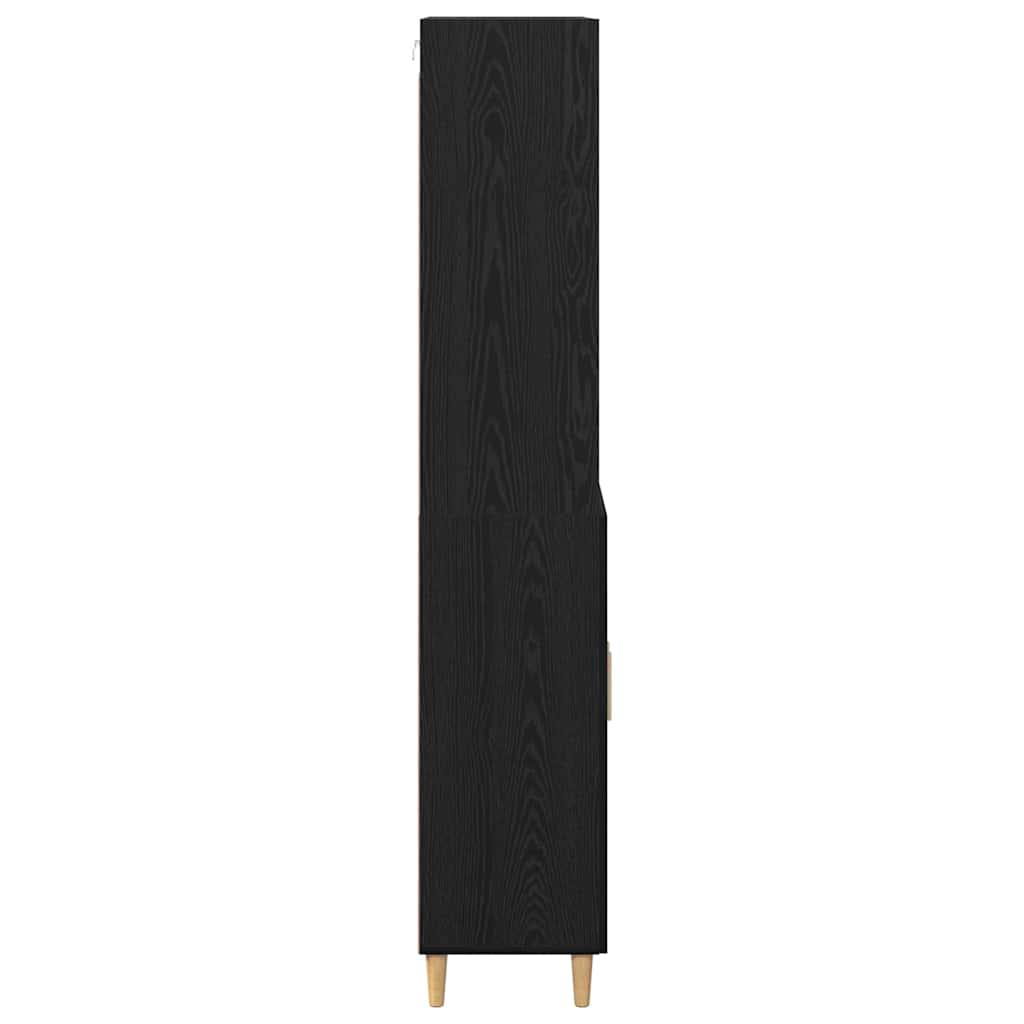 Highboard Crni hrast 69,5 x 32,5 x 180 cm Konstruirano drvo