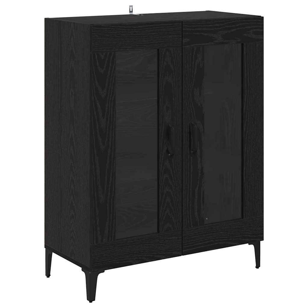 Highboard Zidne Crni hrast 69,5 x 34 x 180 cm Konstruirano drvo