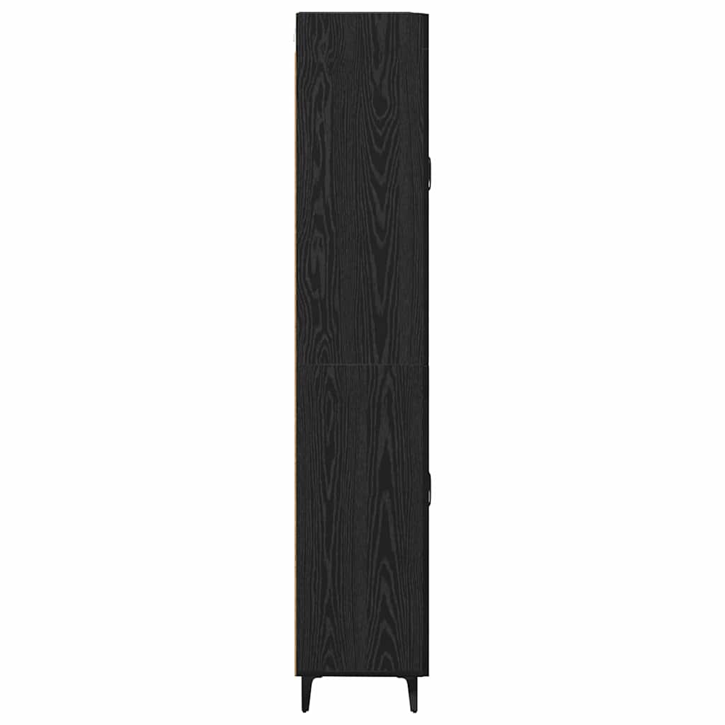 Highboard Zidne Crni hrast 69,5 x 34 x 180 cm Konstruirano drvo