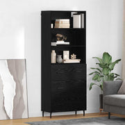 Highboard s ladicama Crni hrast 69,5 x 34 x 180 cm