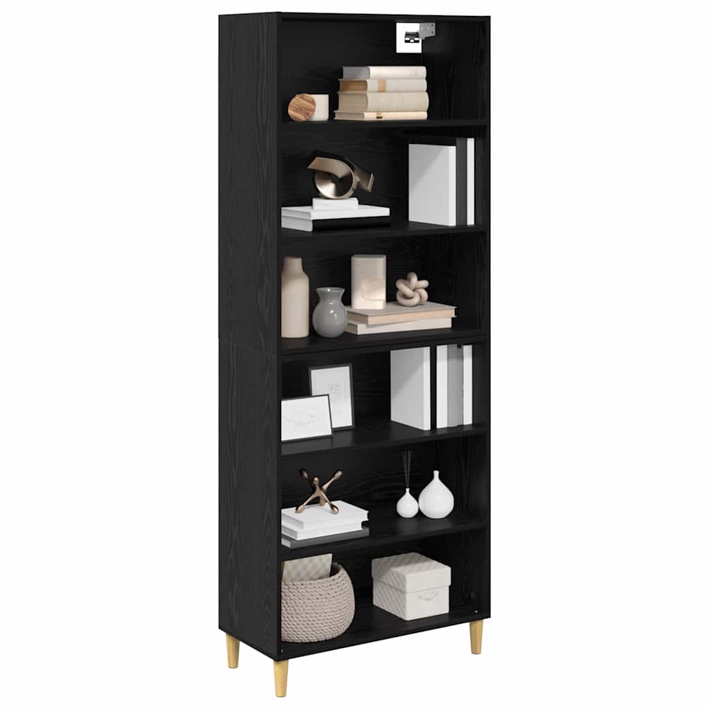 Highboard Crni hrast 69,5 x 32,5 x 180 cm Konstruirano drvo