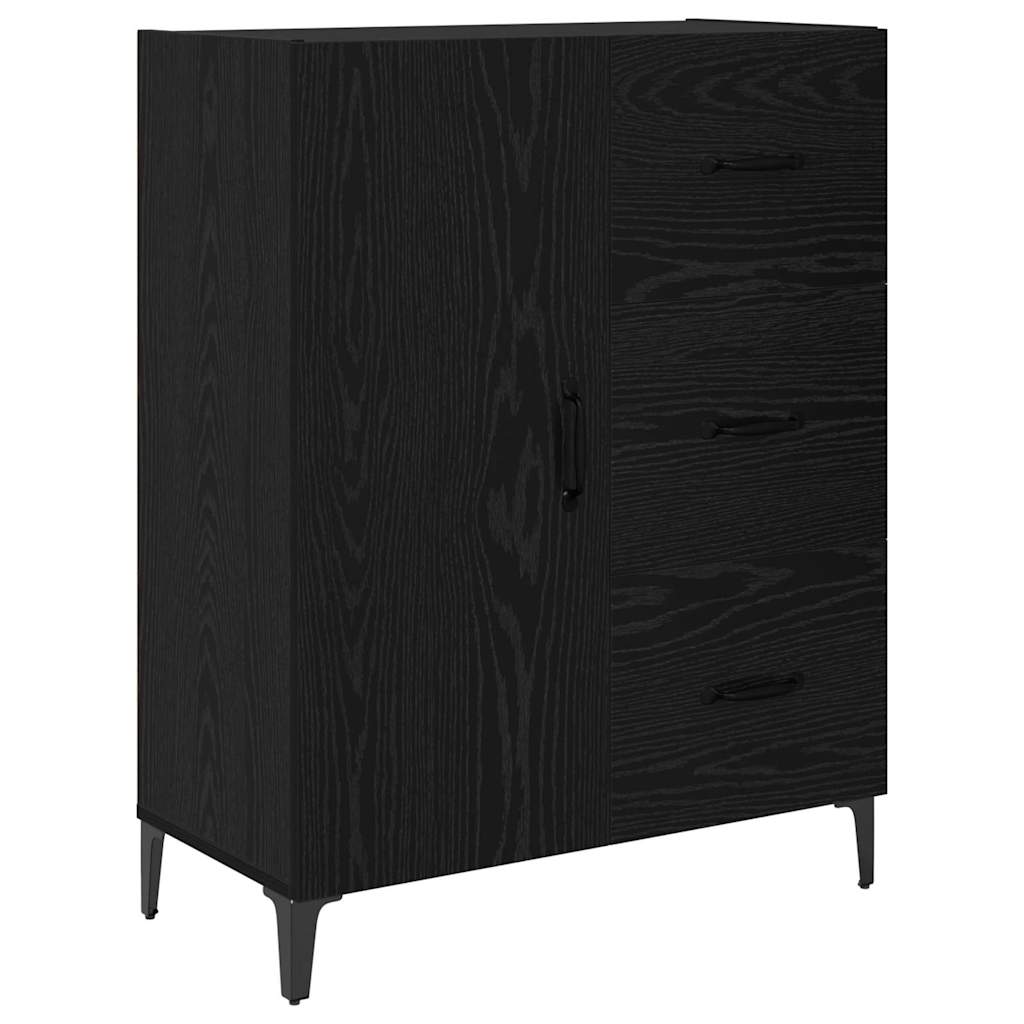 Highboard Zidne Crni hrast 69,5 x 34 x 180 cm Konstruirano drvo