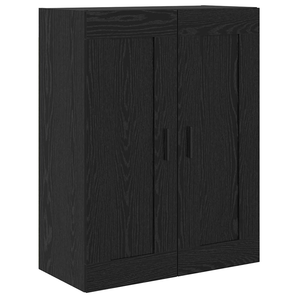 Highboard s ladicama 2 pcs Crni hrast Konstruirano drvo