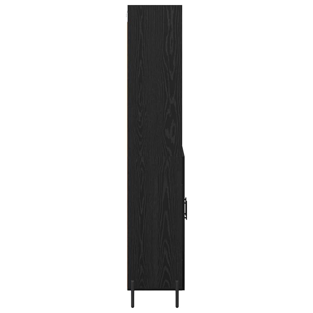 Highboard Crni hrast 69,5 x 34 x 180 cm Konstruirano drvo